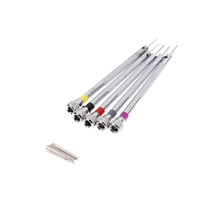 

5Pcs/Set Clock Watch Tool Parts Mini Sound Screwdriver Set Link Pin Remover Watch Repair Tool Kit Jewelry Packaging Accessories