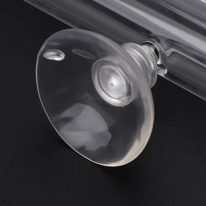 Aquarium Feeding Tube Shrimp Glass Feeder Suction Cup 3cm Thick Fish Tank Device Dish Transparent Equipment 200/450mm | Дом и сад