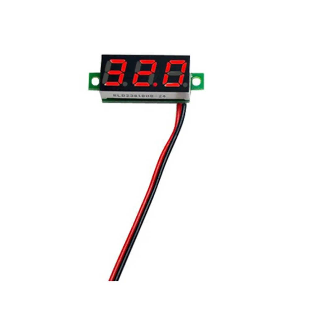 

0.28 inch DC 32V Dual LED Digital Voltmeter Ammeter Voltage AMP Power Two-wire Digital Display DC Voltmeter Adjustable