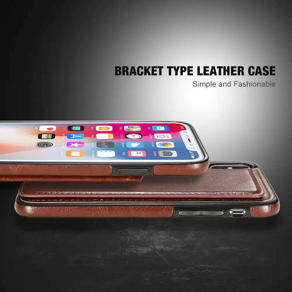 Чехол-книжка из искусственной кожи для iPhone X 11 12 Pro XS Max XR 6 7 8 Plus чехол с держателем