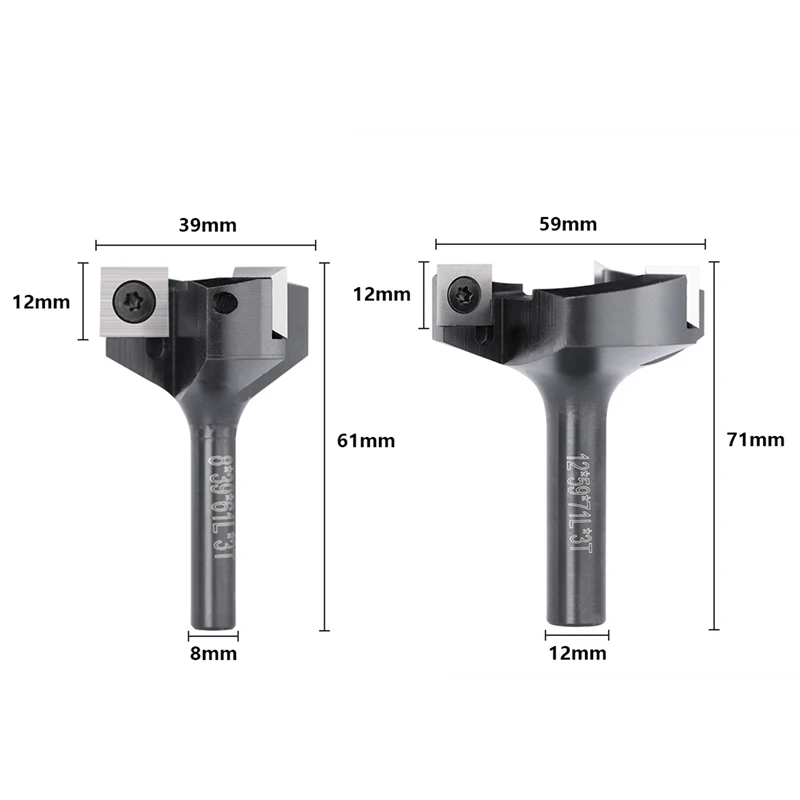 Фреза для дерева 8/12 мм строгальная фреза с 3 канавками торцевая втулка в стиле