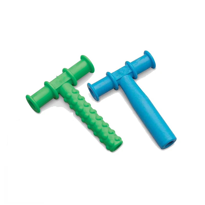 Tubo de mascar masticable para beb&eacute;, mordedor con Motor Oral, herramientas tuxturadas para autismo, juguetes de terapia sensorial, herramienta de terapia del habla, 4 Uds.-2