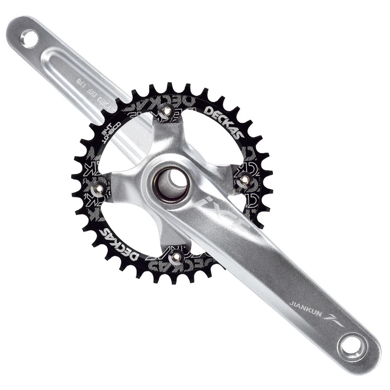 CYCLEACC MTB Bike Crankset Aluminum Alloy Sprocket 104BCD 170mm Cranks 32T 34T 36T 38T BB Bottom Bracket Crank Bicycle Parts | Спорт и