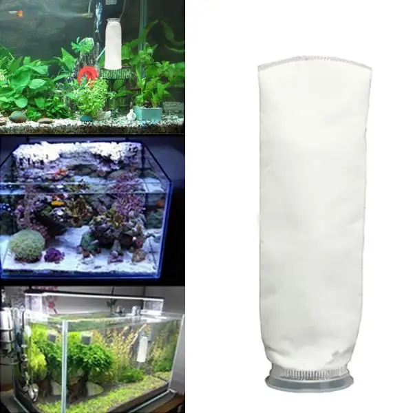 Фильтр мешок рыбы резервуар аквариум фильтр для аквариума сумка белое