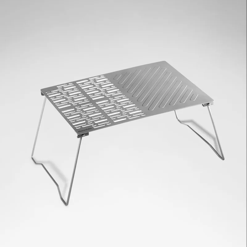 

Outdoor Folding Titanium Barbecue Plate Camping Portable Firewood BBQ Plate Titanium Food Clip Ultralight Outdoor Baking Tray