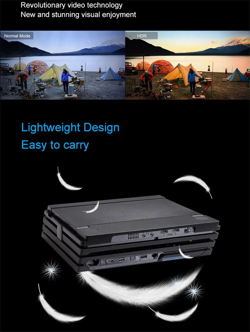 G-STORY 11,6 дюймов HDR FHD1080P портативный игровой монитор для ухода за глазами для PS4 Pro со встроенным мультимедийным стерео динамиком FreeSync