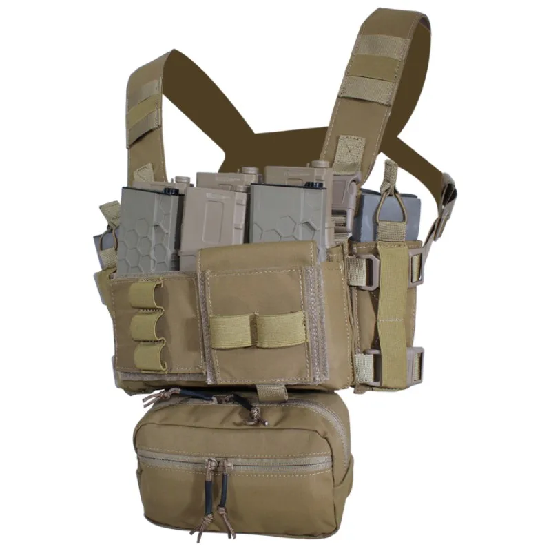 

Outdoor Sports MK3 Lightweight Multifunctional Tactical Chest Hanging Nylon Modular Vest Seal Training Belly Pocket