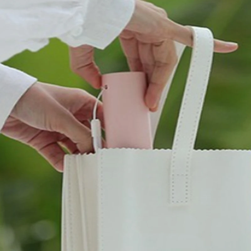 

USB Handheld Mini Fan with Lanyard USB Charging Fan Three-Leaf Folding Foldable Fan