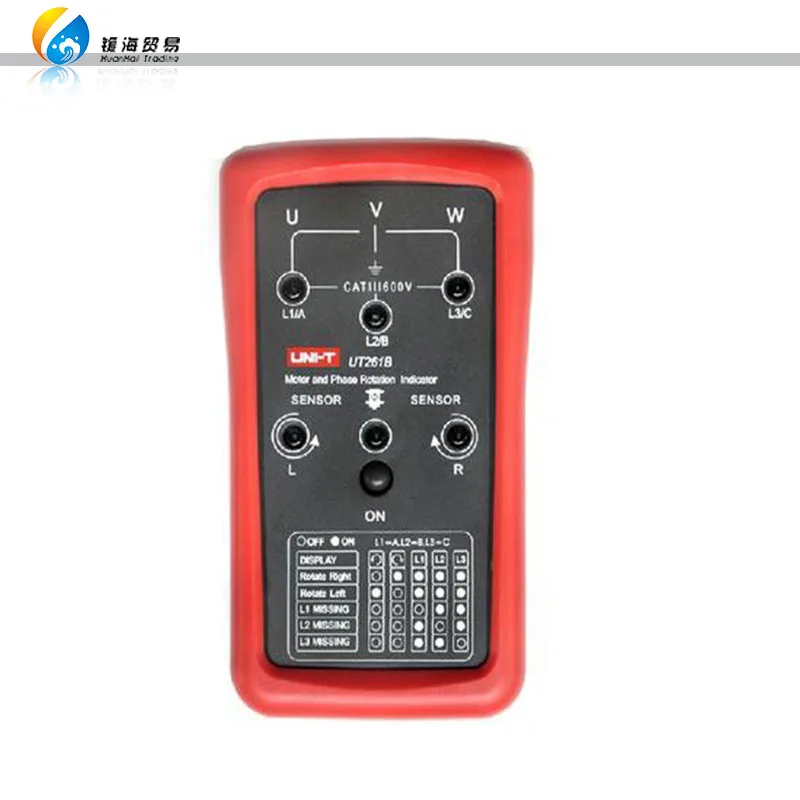 

UNI-T UT261B Phase Sequence and Motor Rotation Indicators Phase Sequence Missing Phase Motor Rotation