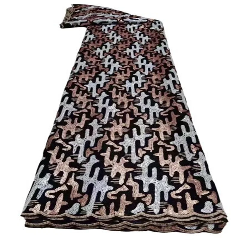 

African Velvet Lace Fabric 2020 High Quality Lace French Nigerian Embroidery Lace Fabrics For Wedding Dress Sewing