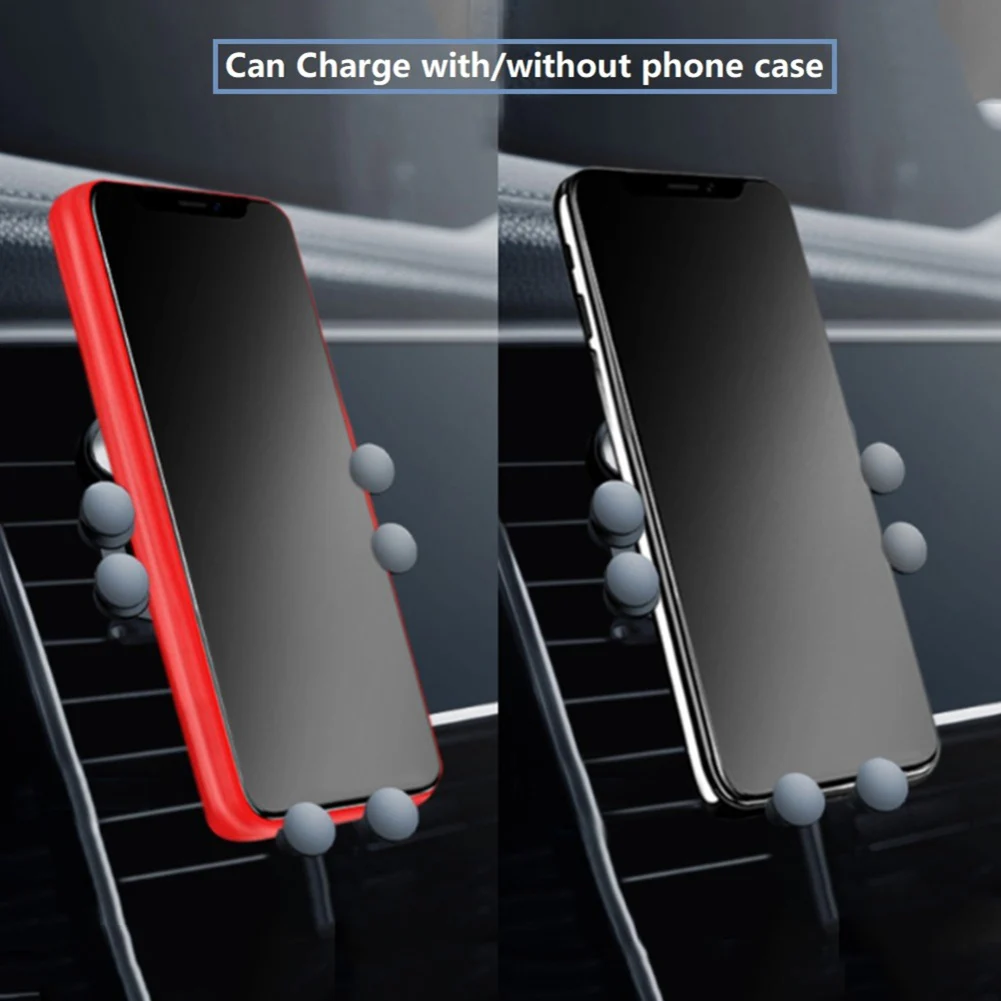 gravity car phone holder air vent clip mount support universal gps stand for iphone 12 11 x xr xs 7 8 xiaomi huawei samsung free global shipping
