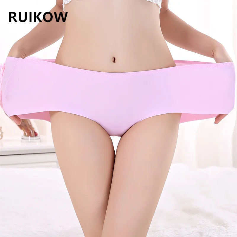 

High Quality Women's Underwear Plus Size Ice Silk Seamless Panties Hight Waist Hipster Female 100KG Big Briefs Pants for L-3XL