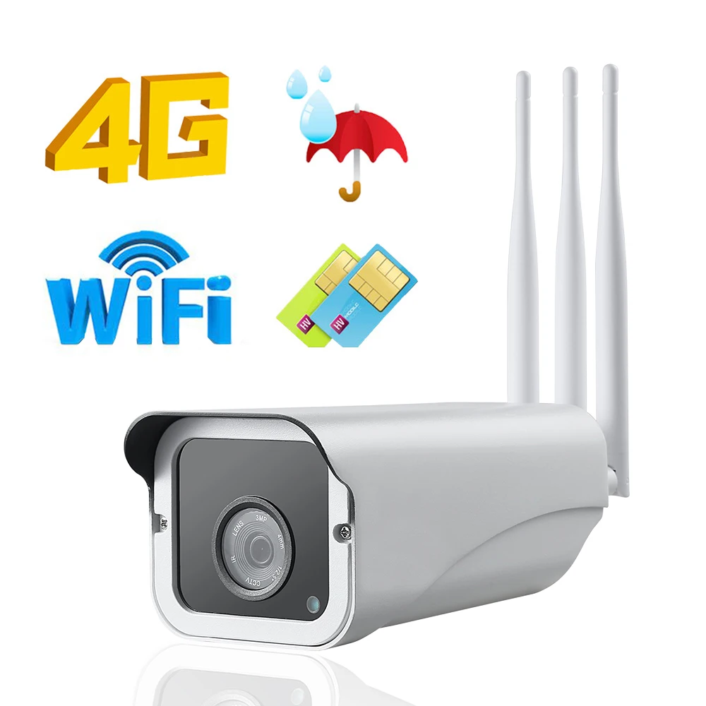 3g 4G sim-карта ip-камера Открытый 1080P HD Пуля CCTV камера безопасности водонепроницаемая Поддержка ИК ночного видения TF слот для карт приложение CamHi