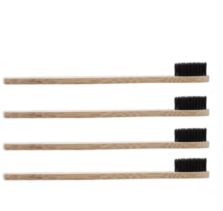 Natural Pure Bamboo Wood Rainbow Toothbrush Environmental Charcoal Health Low Carbon Medium Handle | Красота и здоровье