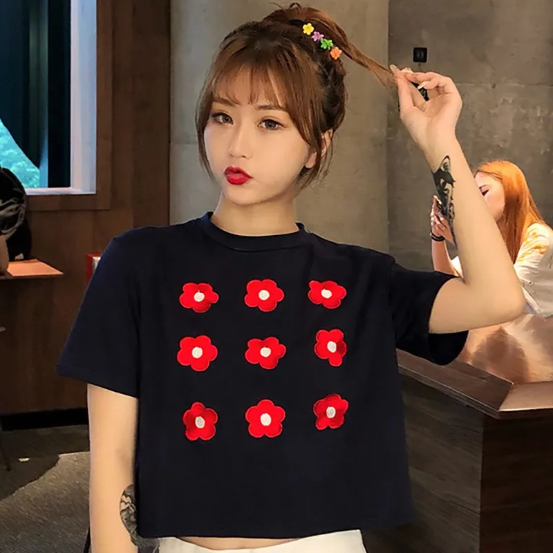 2019 Летний Новый Стиль Женский модный дизайн свободный круглый вырез Вышитый