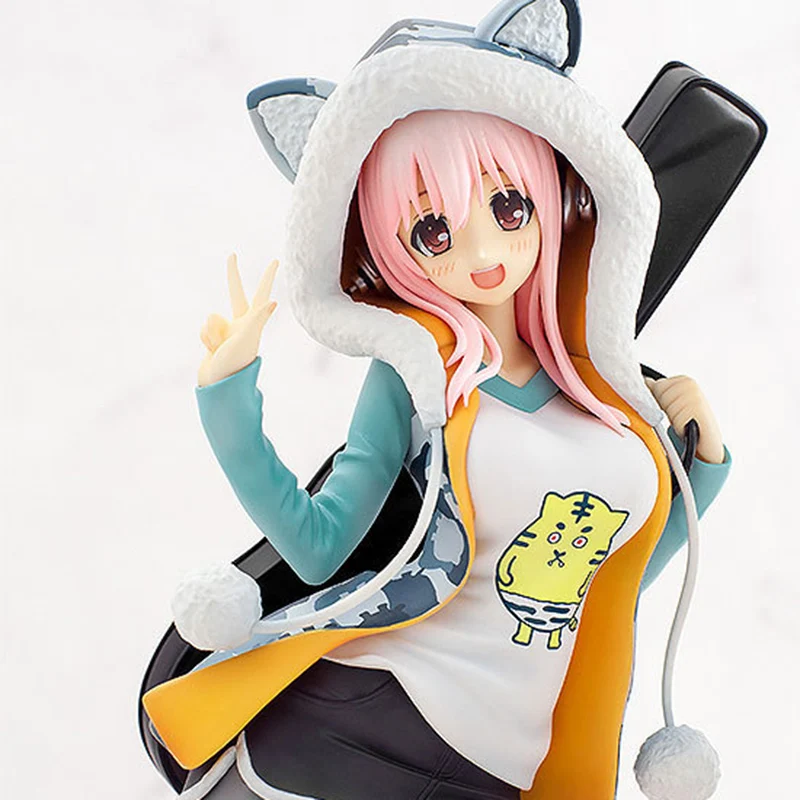 20cm Super Sonico Figure Tiger Coat Guitar SuperSonic Girls Tora Parka Ver. Collectible Model Boy Gifts Toys | Игрушки и хобби