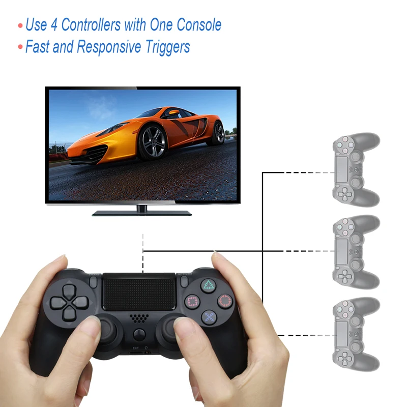 Bluetooth беспроводной/проводной джойстик для PS4 контроллер подходит для mando ps4 консоль для Playstation Dualshock 4 геймпад для PS3