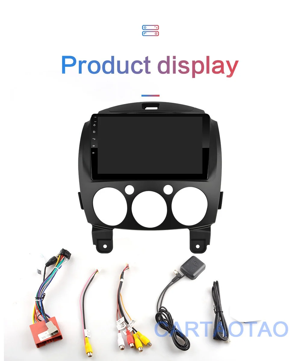 2G+ 32G " Android 8,1 GO автомобильный Радио dvd-плеер для MAZDA 2/Jinxiang/DE/третьего поколения 2007- 2Din радио gps навигация WiFi