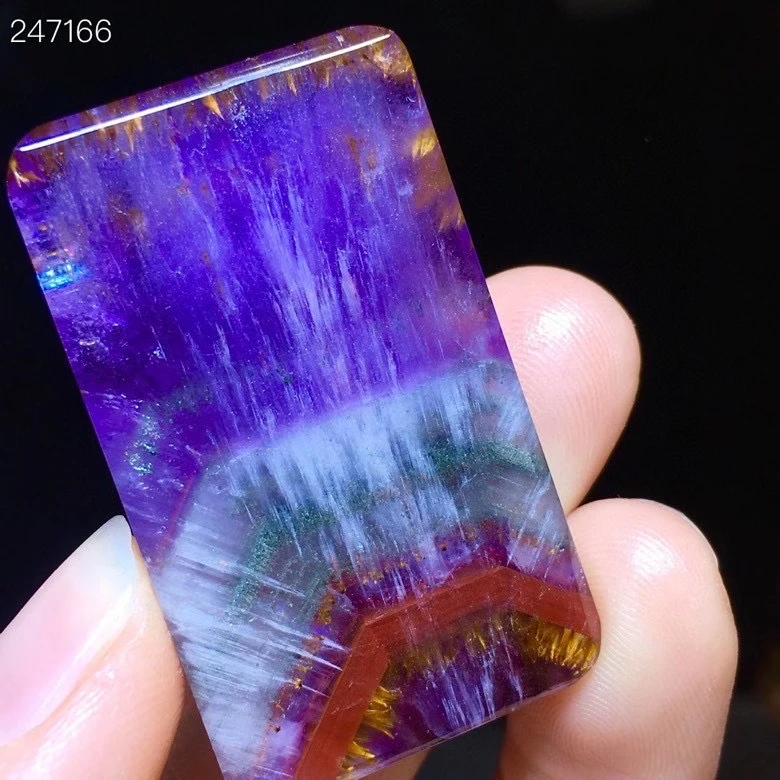 

Genuine Natural Cacoxenite Auralite 23 Rutilated Quartz Pendant 41.6/24.4/6.1mm Canada Rectangle Women Men Necklace AAAAA