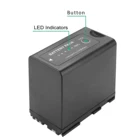 Фонарь BP975 со светодиодным дисплеем питания для Canon EOS C100 C300 C500 XLH1 XHG1 XHA1 XL2 XM2 ES420V ES75 ES8200V