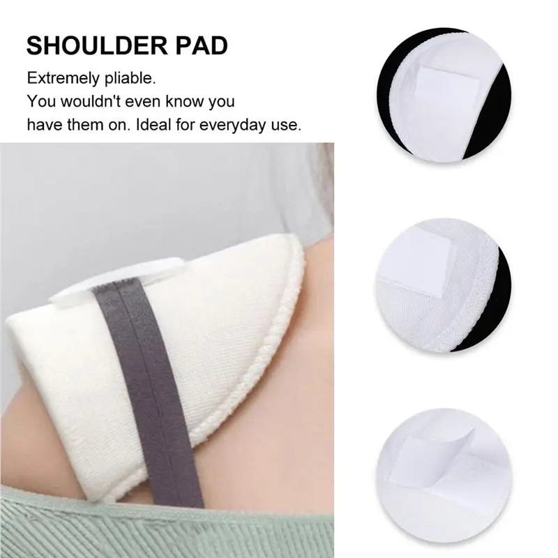 

2 Pairs Thick Shoulder Mat Soft Dress Skirt Sponge Pad Suit Coat Shoulder Pad