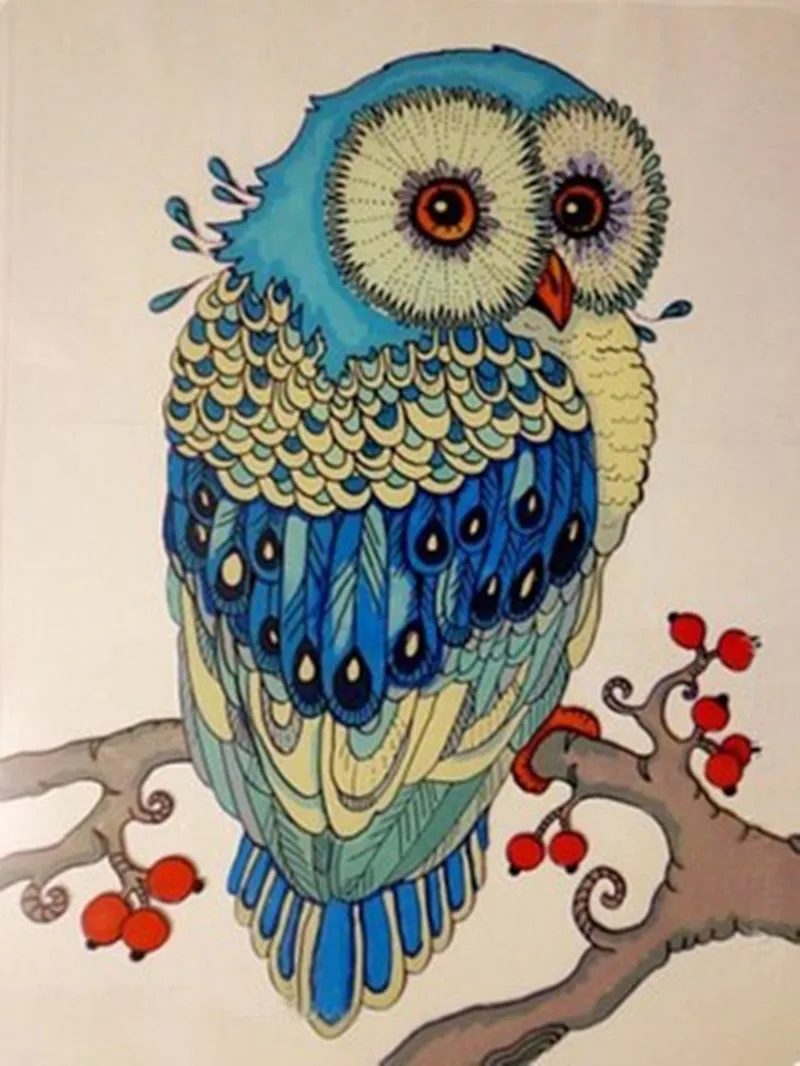 

20*25 DIY Diamond Painting Owl Rhinestone Art Animal 5D Square Drill Painting Crystal Home Decoration For Gift