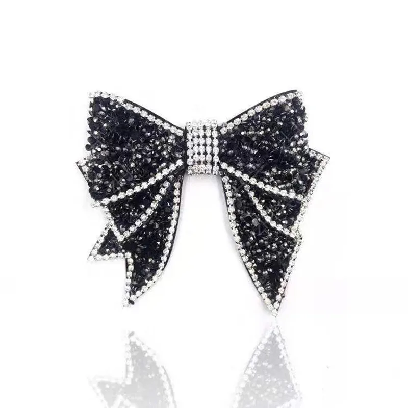 1pcs Bling Rhinestone Bowknot Beautiful Bow Decorations Sandals High Heels Shoes Button Clip DIY Manual Metal Shoe Accessories