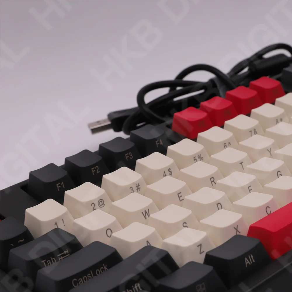 Механическая клавиатура колпачки клавиш Красный Черный Цвет PBT OEM высота профиля