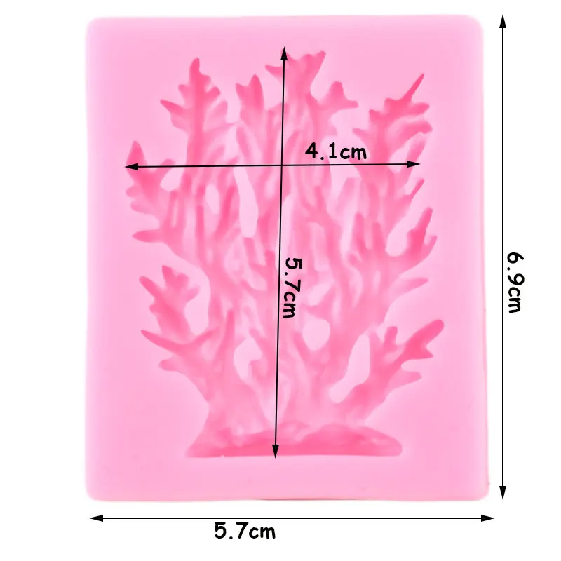 Ветка дерева Sugarcraft морская Коралловая силиконовая форма помадные формы для
