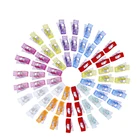 LMDZ многоцветные пластиковые зажимы для шитья, 100 шт. универсальные зажимы для шитья, вязаная подвеска