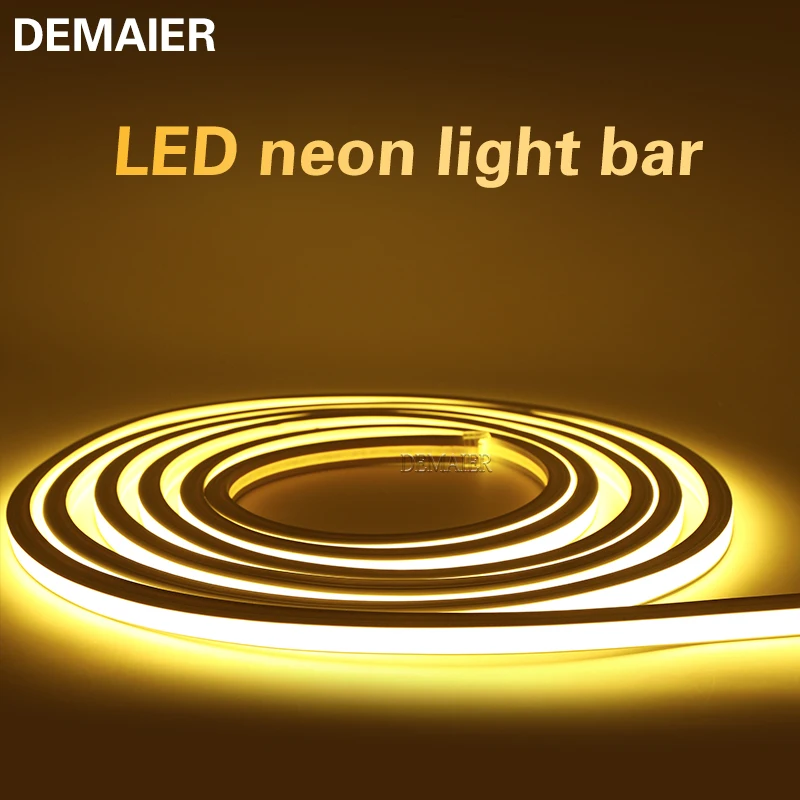 

Flexible Wasserdichte Silikon LED Licht Streifen Silica Gel Weiche Lampe Rohr 1m - 5m IP67 Neon Seil LED Licht Band 24v