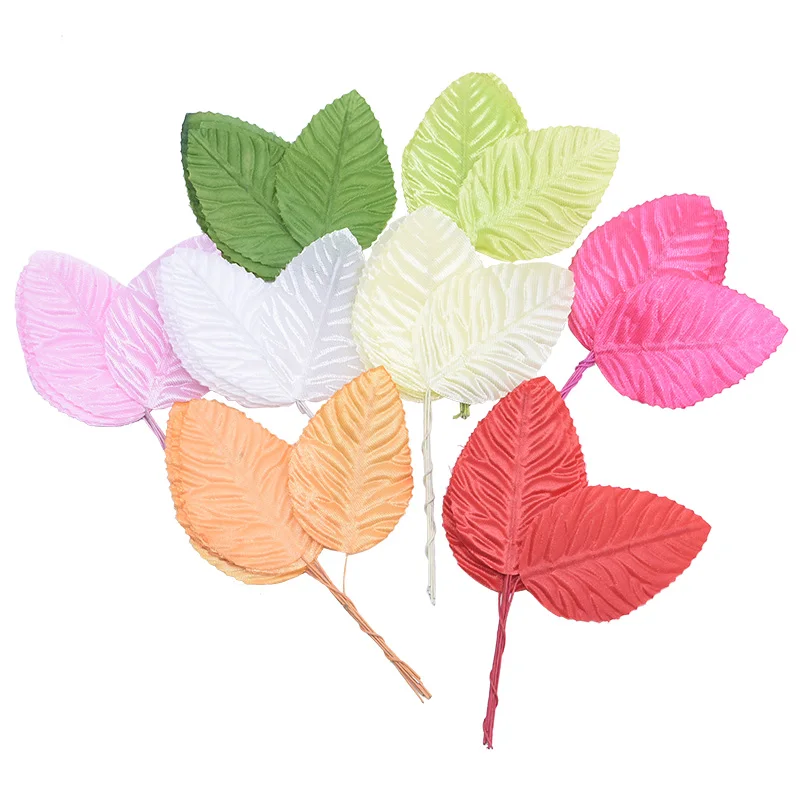 40/100/200 шт Искусственные розовые листья Пластик шелк Leafe украшение на свадьбу День рождения, подарок на Рождество, украшение из искусственных цветов для DIY ВЕНОК для дома украшения