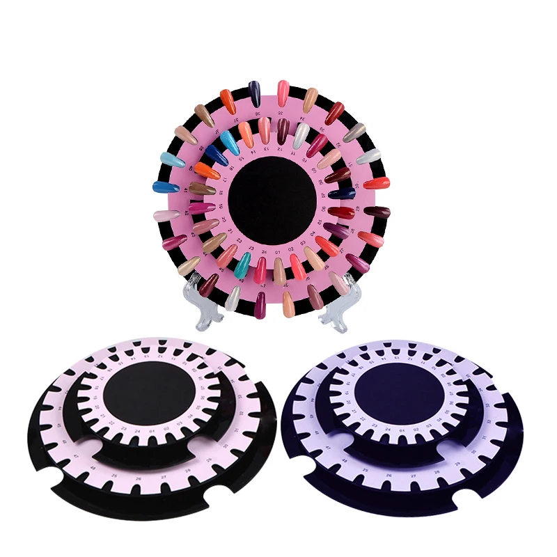 Маникюрный салон вращающийся дисплей 48 цветов s гель лак для ногтей диаграмма