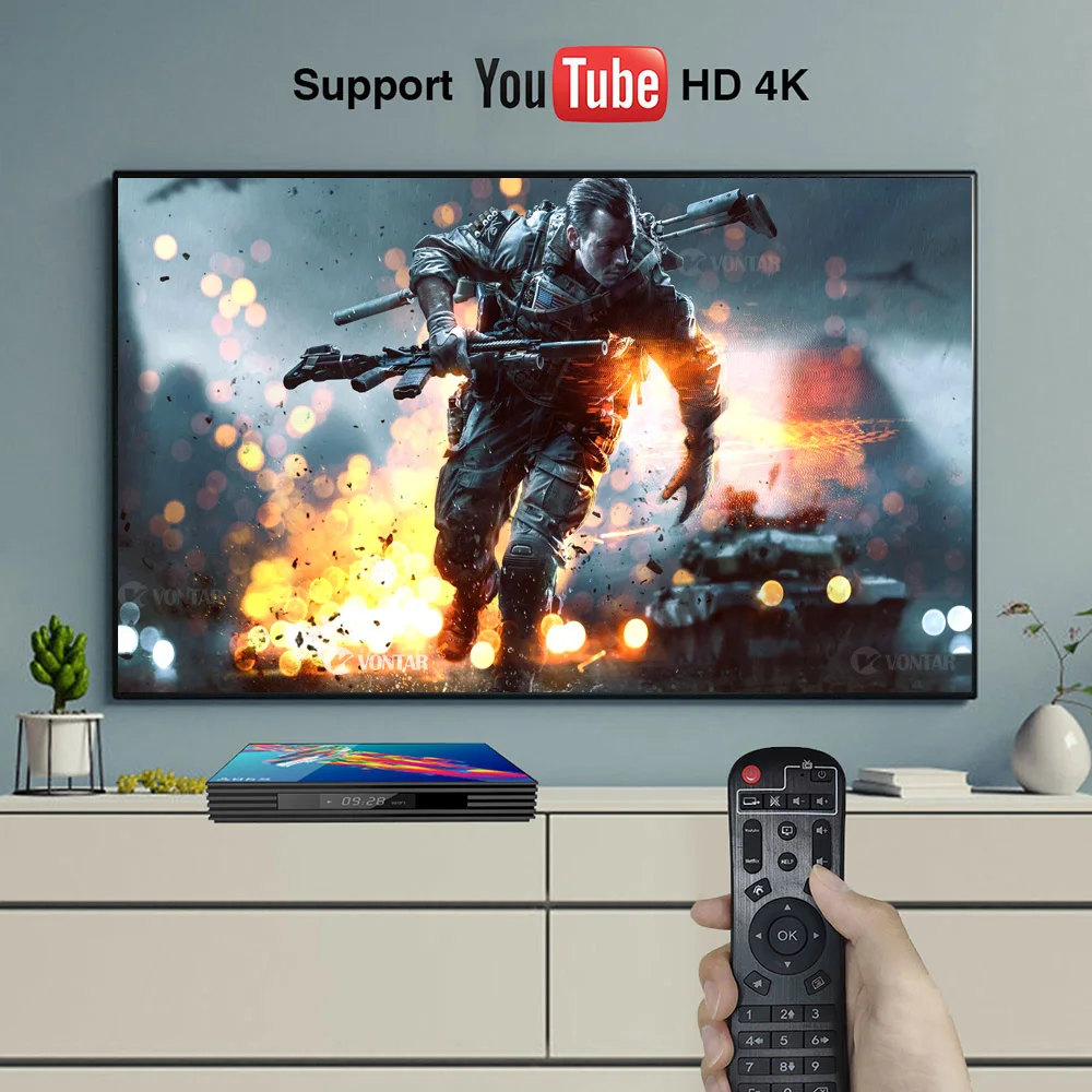 A95X R3 Smart TV Box Android 9 0 4 Гб RAM 32 64 ROM 2 4G 5G WiFi Bluetooth медиаплеер RK3318 16 4K HD