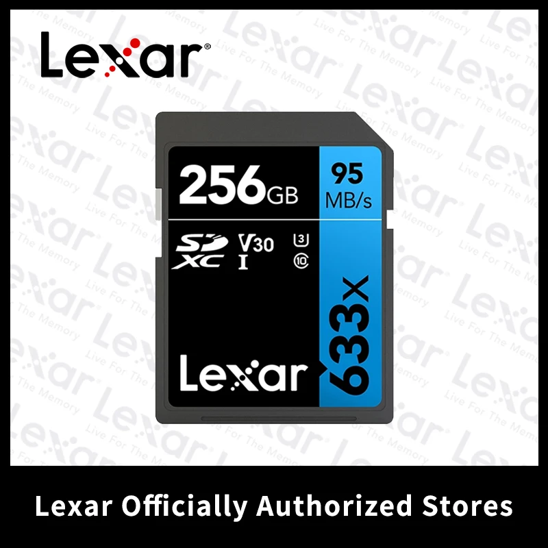 

Lexar flash card memory card 64gb sd card 128gb High Speed DSLR HD Camera 95M/s 1080p 3D 4K Video Camcorder 633X