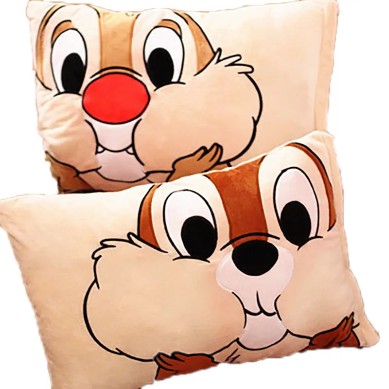 Милый Мягкий Чехол на подушку chipmunk с чипом н Дейлом короткий плюшевый чехол
