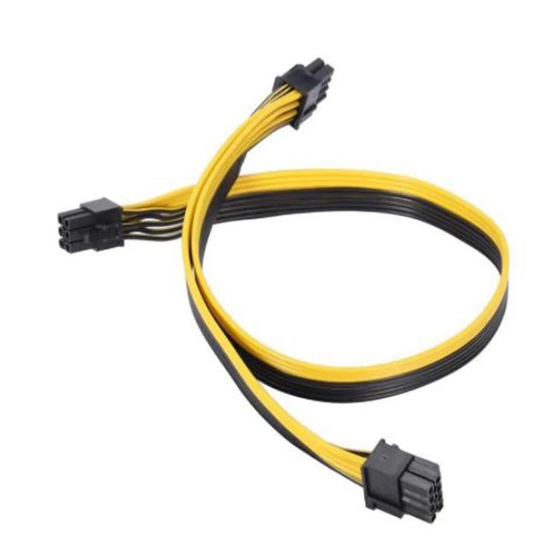 

6Pin Male to Dual 8 Pin (6+2) PCIe GPU Power Cable for Cooler Master and for Thermaltake PSU 23.5Inch+7.8Inch(60cm+20cm)