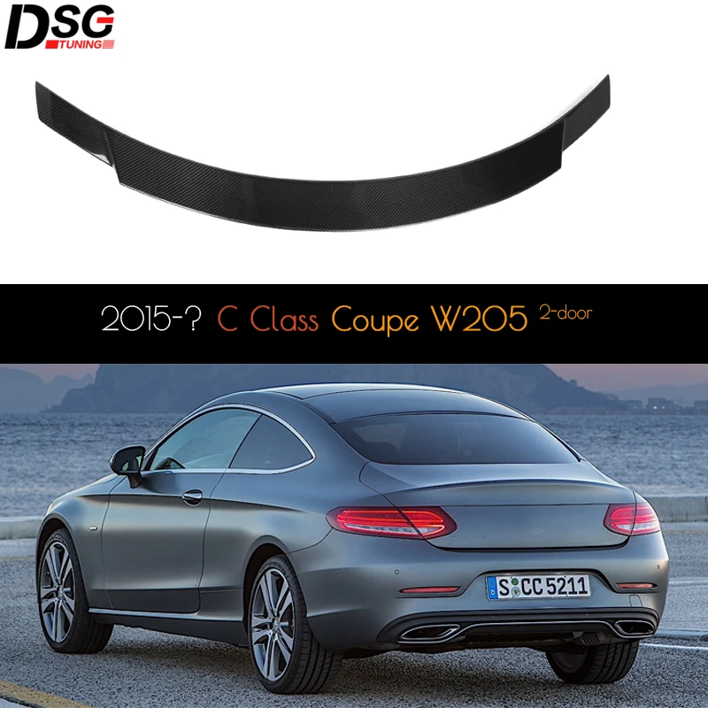 

Rear Trunk Wing for C Class W205 Coupe 2-Door C205 Carbon Fiber Spoiler 2015+