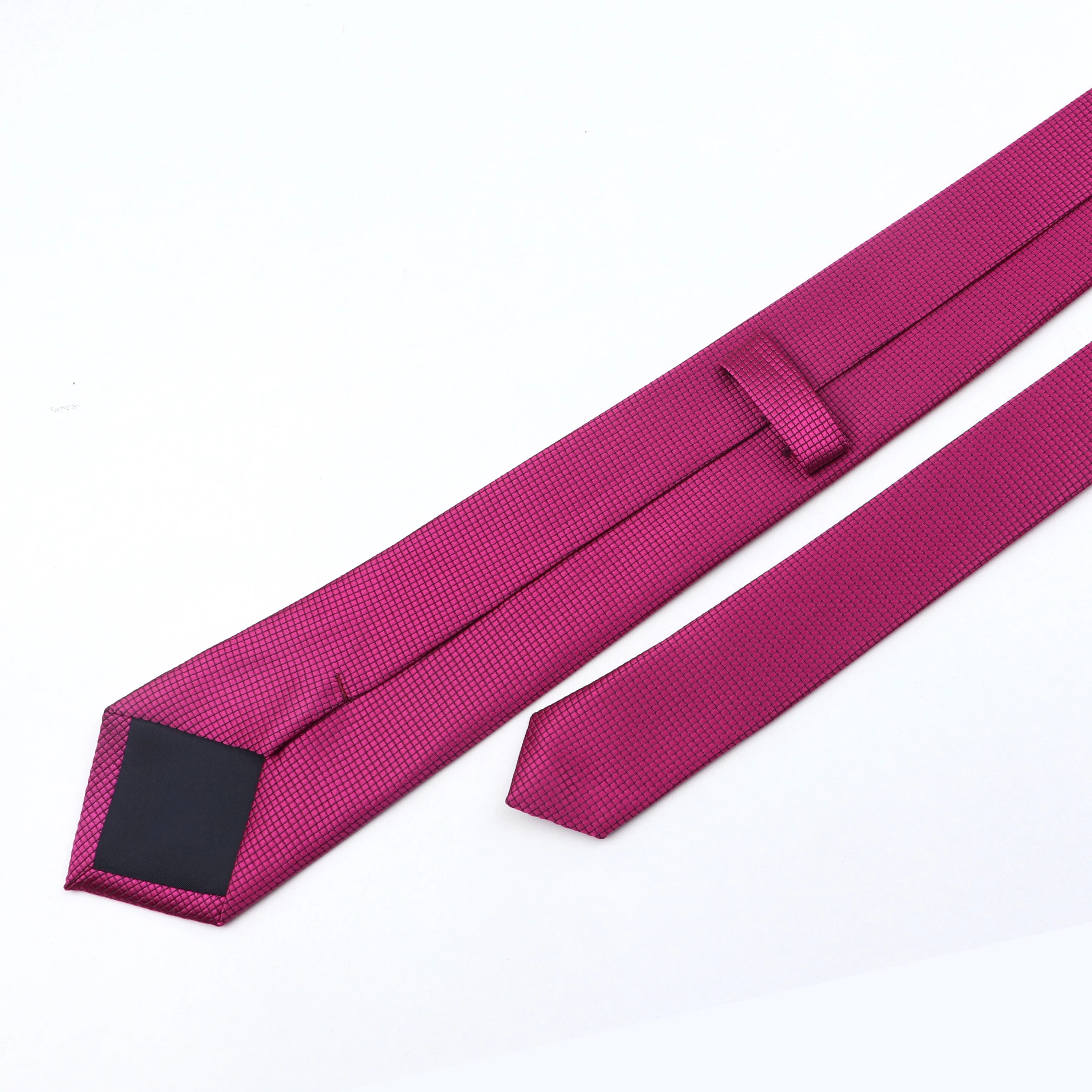 Мужской деловой галстук 6 см Модный классический тонкий в мелкую клетку винного