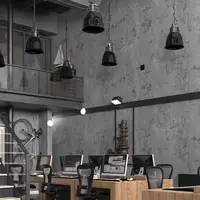 Industrial wind plain color self-adhesive wallpaper retro cement gray clothing store office waterproof living room bedroom