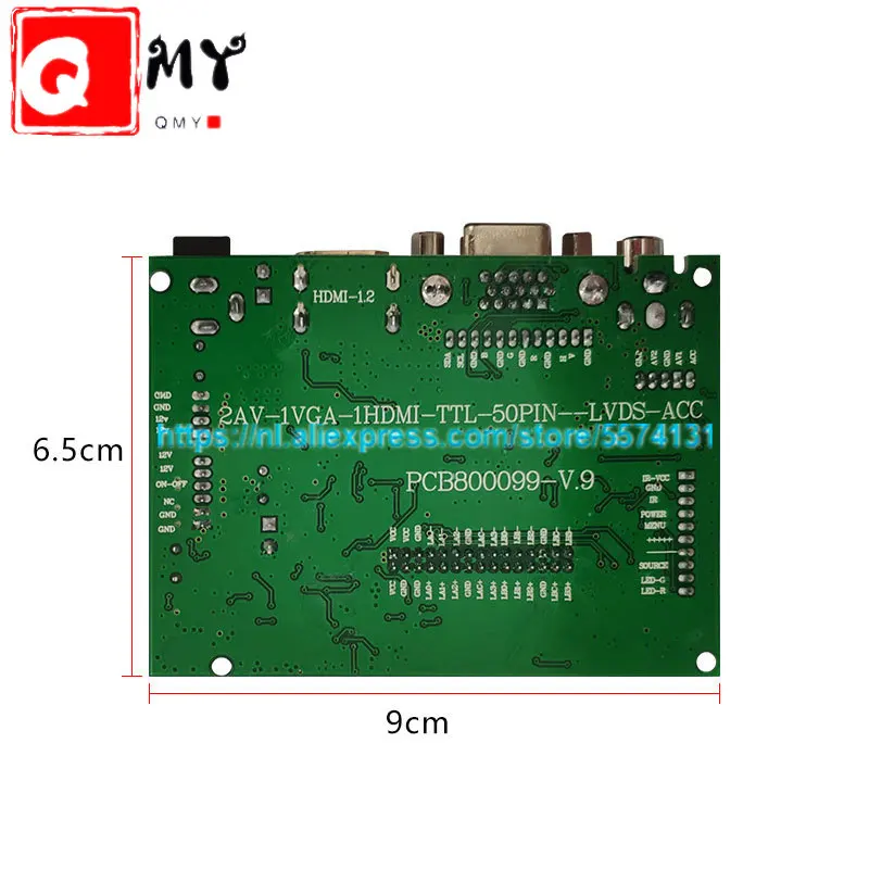 ЖК ttl LVDS плата контроллера HDMI VGA 2AV 50PIN для AT070TN90 92 94 Поддержка автоматически VS-TY2662-V1