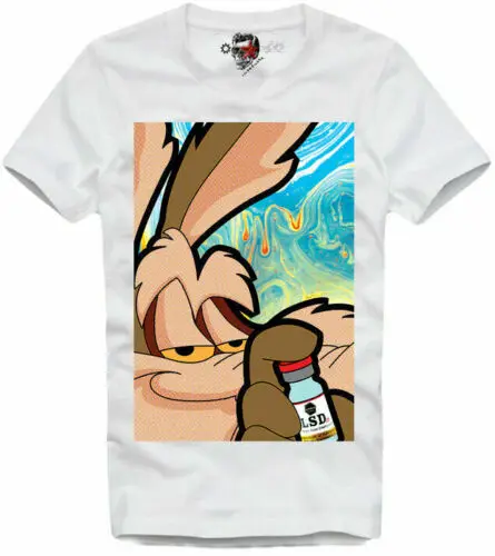 E1SINDICATE футболка SANDOZ LSD 25 ACID TRIP THC WOLF SPECIAL K COYOTE 4170 2020 Высококачественная брендовая