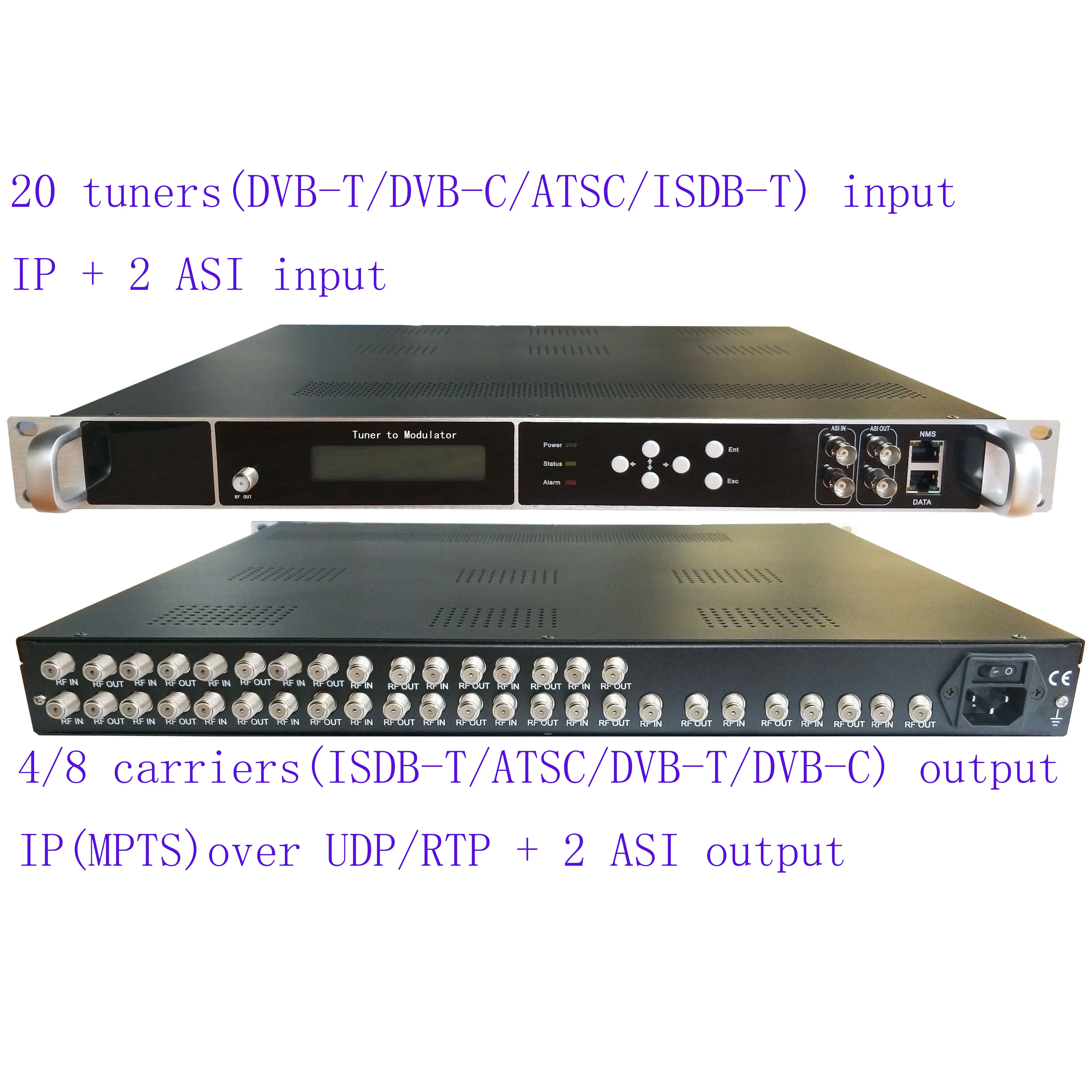 20 способ DVB S2/с к ATSC catv цифровой модулятор тюнер RF ТВ головной офис для