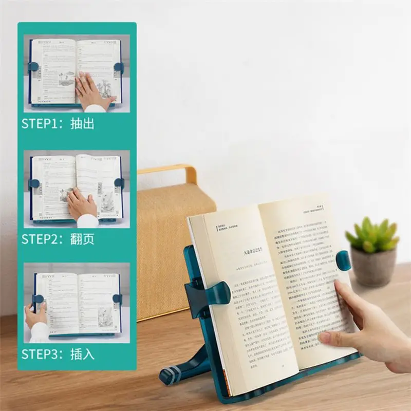 

Adjustable Angle Book Stand Holder Multifunctional Reading Document Bookrest