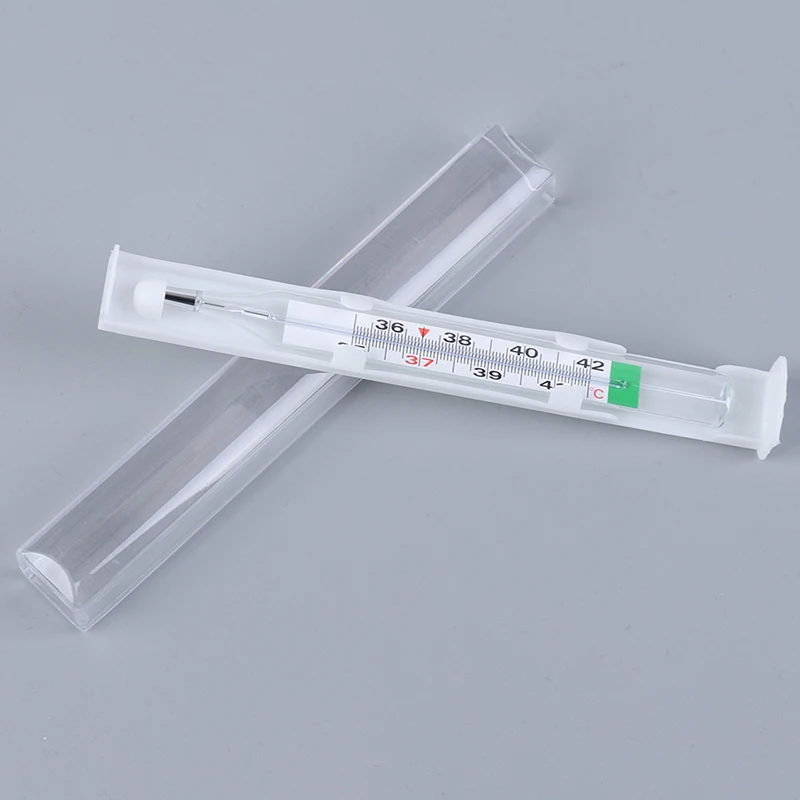 

1pc Mercury Glass Thermometer Household Clinical Medical Mercury Thermometer Adult Baby Medical Body Temperature Measurement