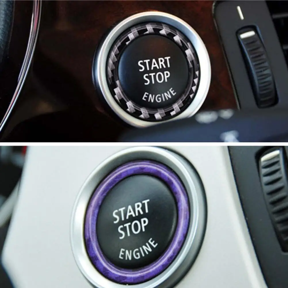 Кнопка запуска и остановки двигателя автомобиля декоративное кольцо отделка