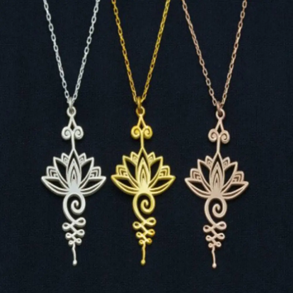 

Женское ожерелье с подвеской в виде цветка