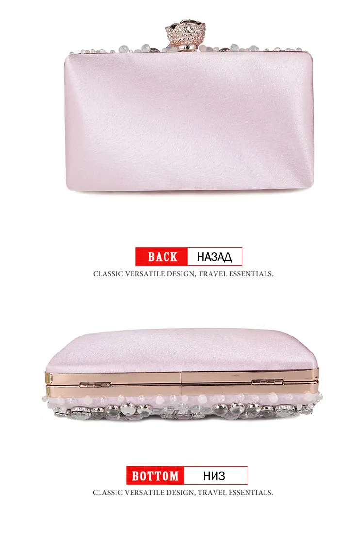 Luxy Moon, женский клатч, розовые стразы, кошелек, дамские сумочки, свадебные клатчи, кошельки и сумочки, кошелек, вечерние сумки, ZD848