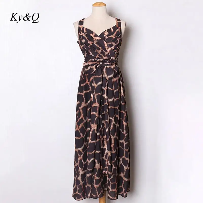 Брендовый дизайн роскошное 2020 весеннее модное сексуальное леопардовое платье с