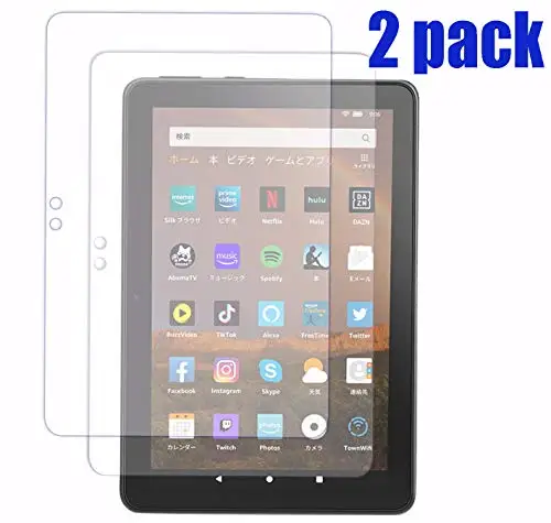 Закаленное стекло для защиты экрана 2 в упаковке всех новых Kindle Fire 8 Plus HD 10 plus 2021